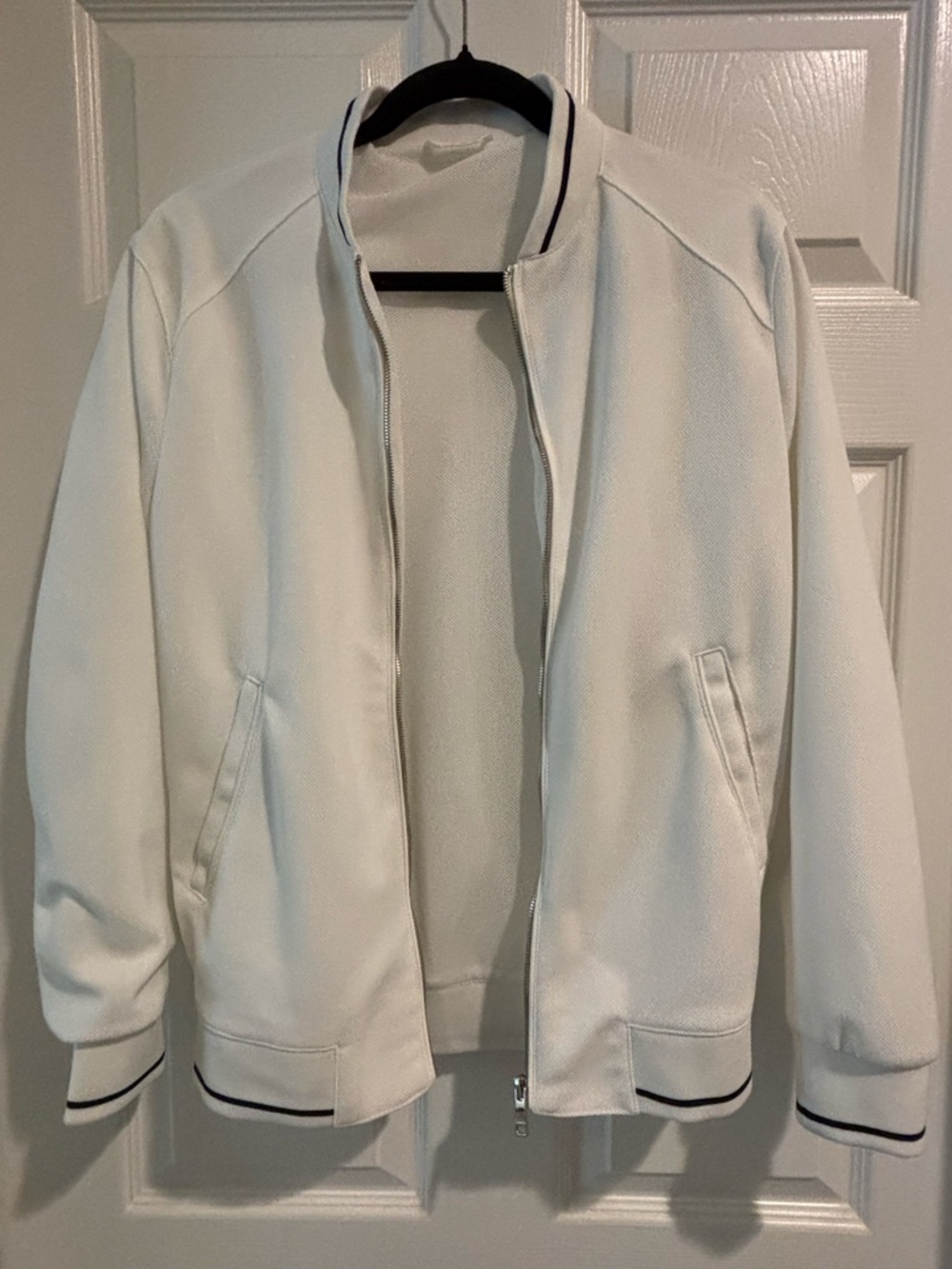 Zara White Bomber Jacket